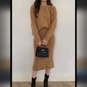 Chouyatou Sweater skirt set